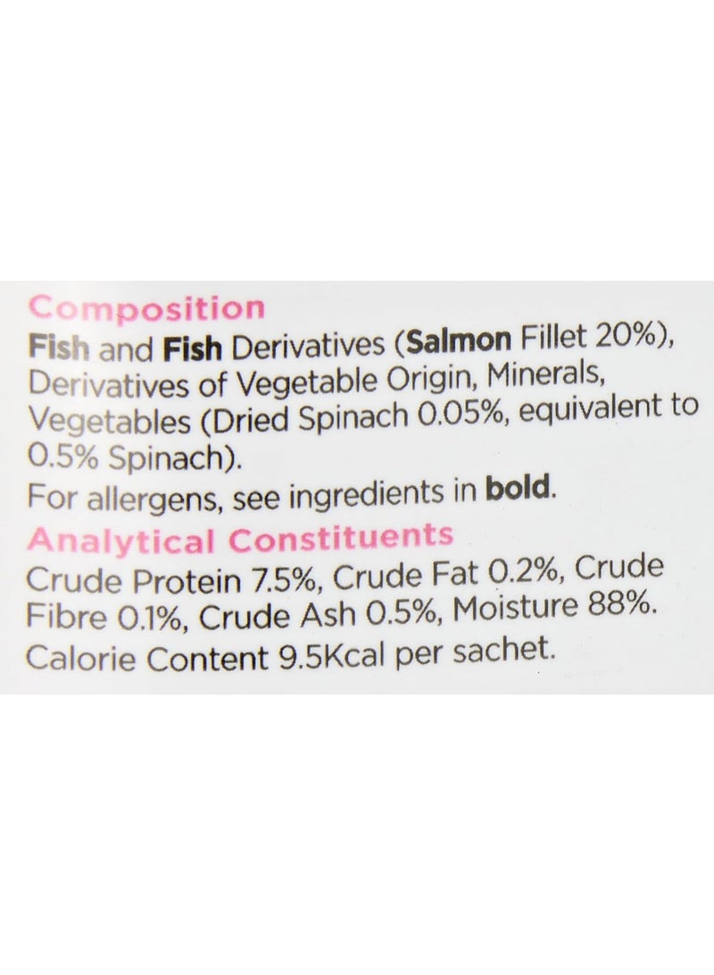 ويبوكس ليك إي ليشيوس غني بنكهة السلمون مع إضافة حساء الخضار للقطط 4 × 20 غرام - Image 3